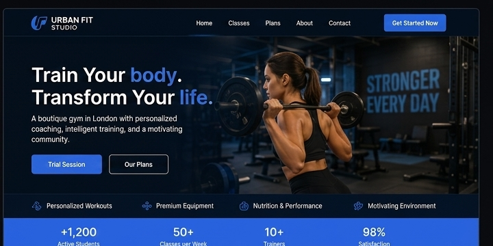 Urban Fit Studio — site